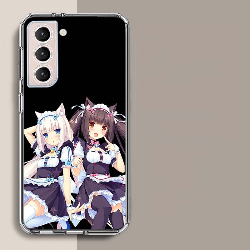 Чехол для телефона Chocola Nekopara Для Samsung A16 A26 A36 A56 A17 A15 A25 A35 A55 A14 A24 A34 A54 A04S A05S Galaxy Note 20 10 9 8 A9 A