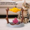 Cats Puzzle Feeder Interactive Treat Dispenser And Slow Feeder Pet BBQ Roller Cat Brain Exercise Toy Cognitive Training Game