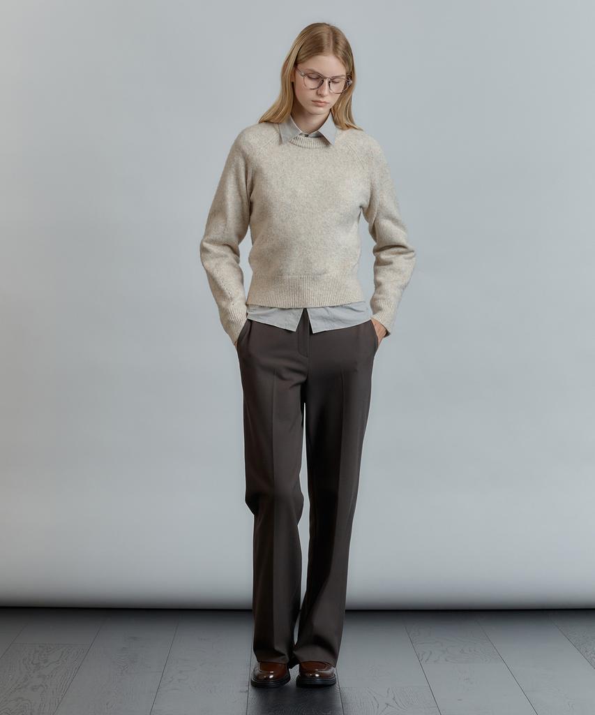 MIND BRIDGE WOMEN [W] Do Good_[Warm] Straight Slacks - 2 Colors
