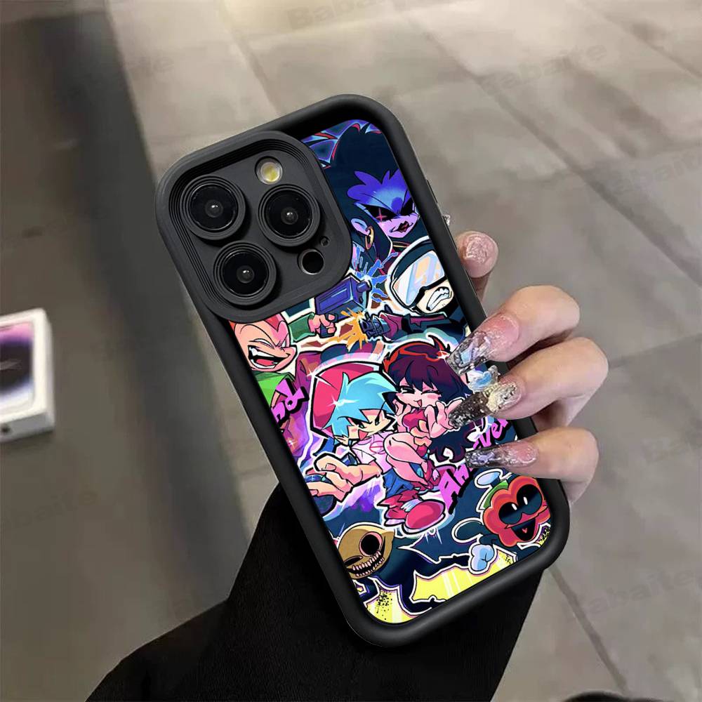 Игровой чехол для телефона Friday Night Funkin для iPhone 17 16 15 13 11 12 14 Pro Max Plus Силиконовый чехол