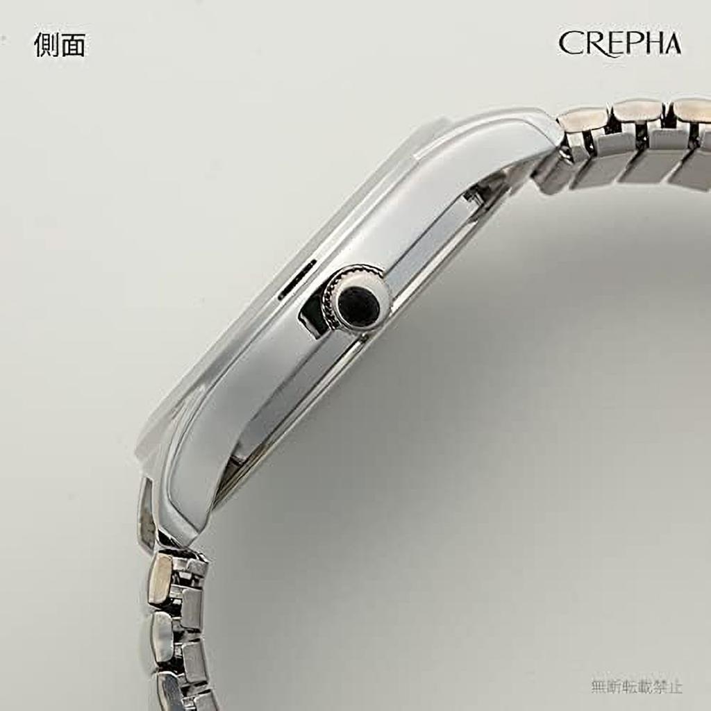 [Clefer] Analog Men's Watch Waterproof Metal Band Silver TE-AM179-WTS