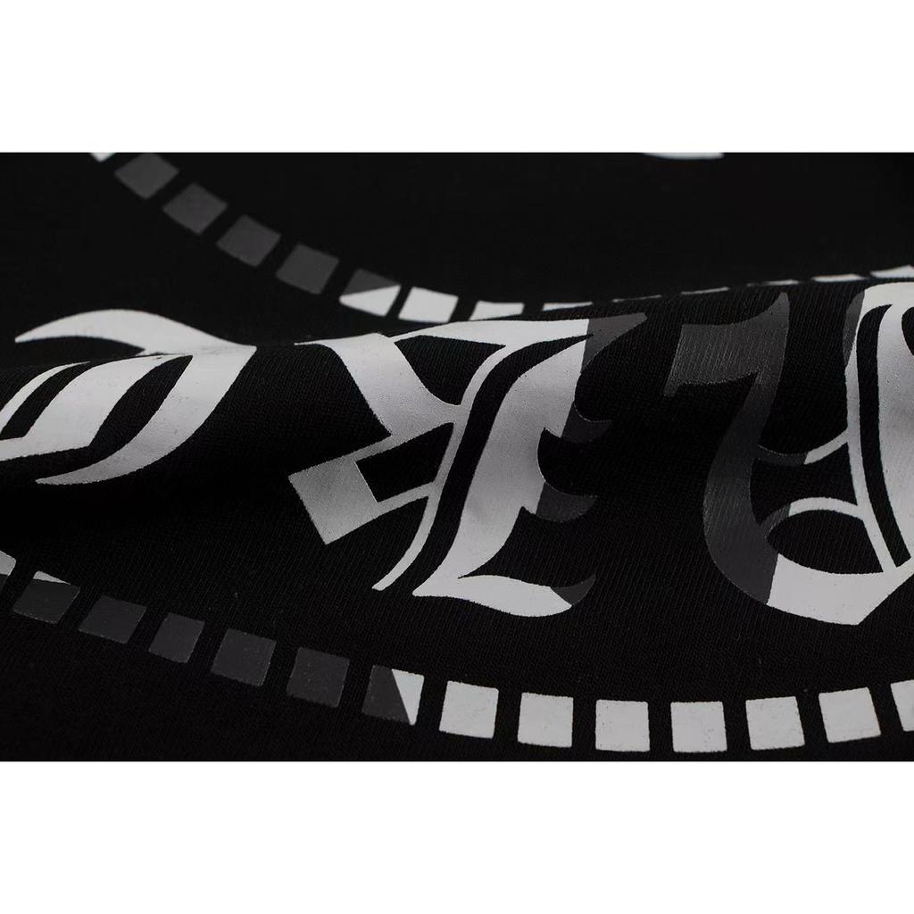 W354 CHROME HEARTS 2025 Summer New High Quality Cotton Round Neck Loose Large Size Men's and Women's T-shirt Couple T-shirt