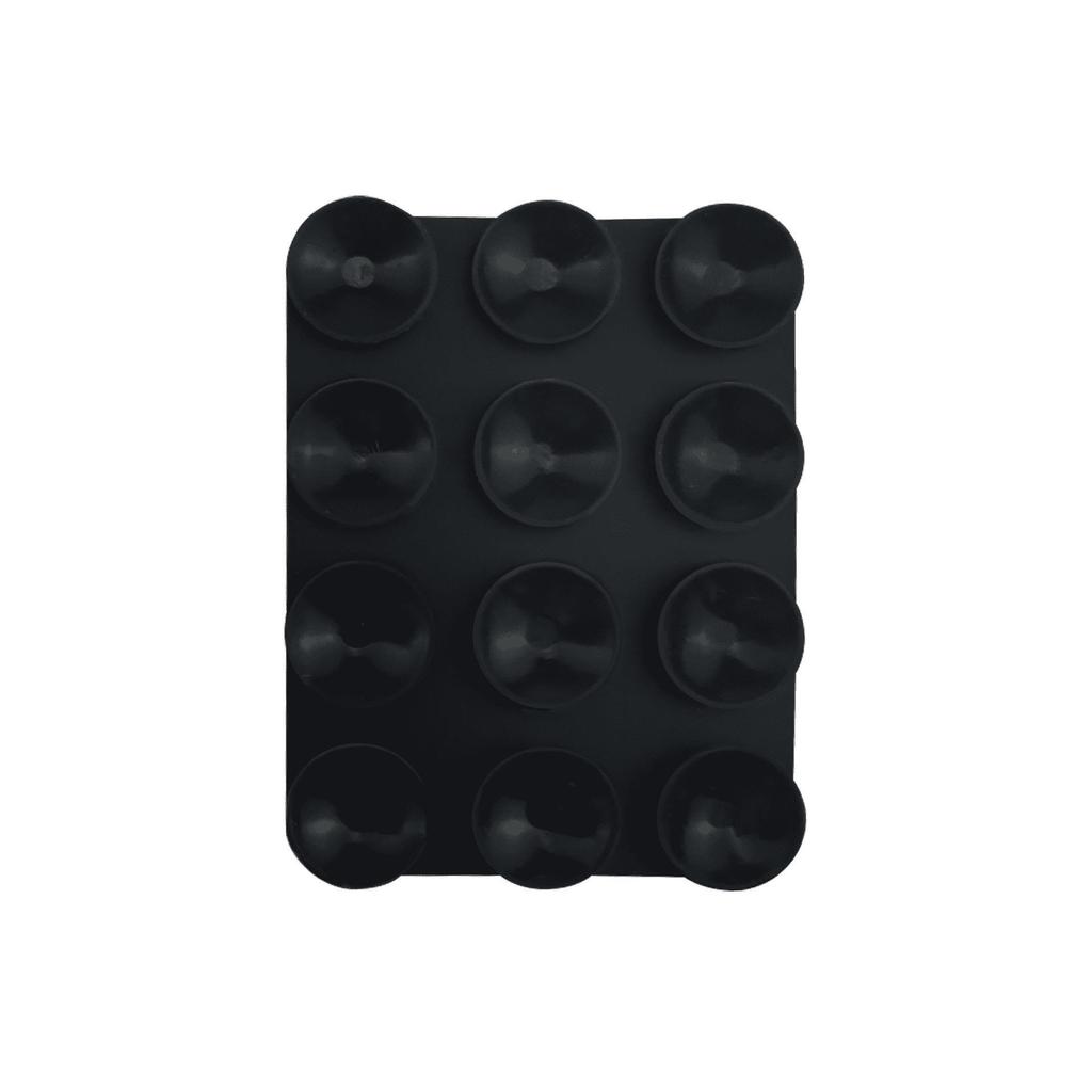 Черная силиконовая противоскользящая подставка для телефона: 24 Портативные, Минималистичные Наклейки на Присосках