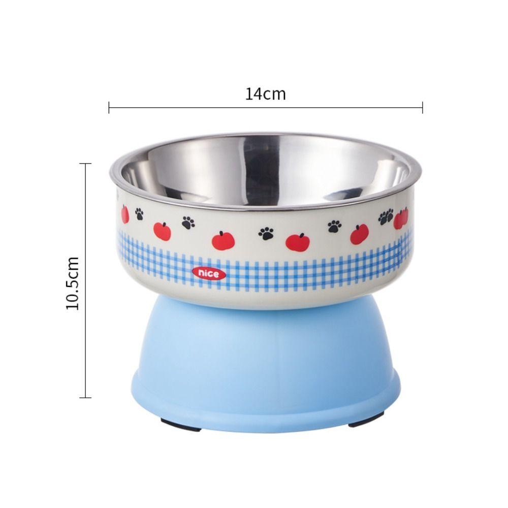 Cartoon Cat Food Water Bowl Anti Slip Elevated Cats Feeder Bowl  for Kitten/Puppy/Bunny