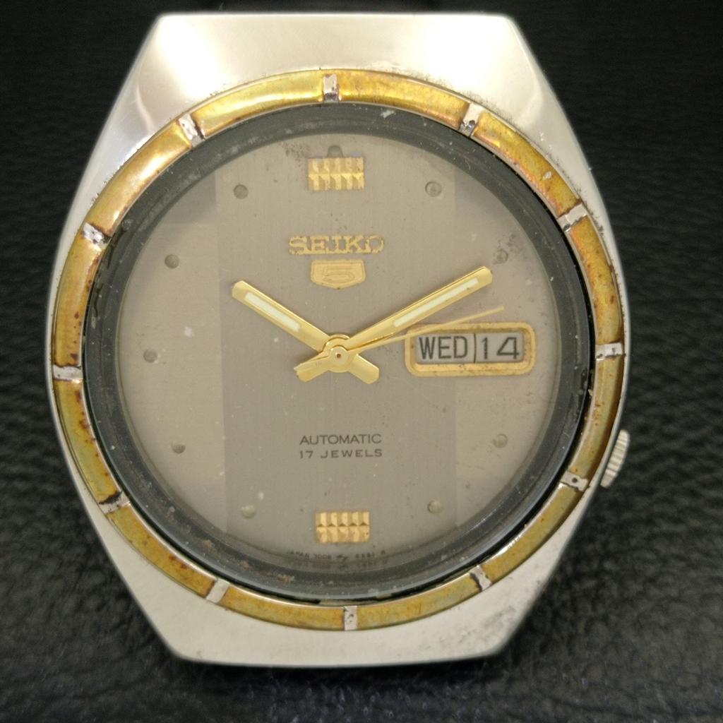 Б/У винтажные мужские часы SEIKO 5 AUTOMATIC 7009A из Японии с оригинальным циферблатом a435034-2
