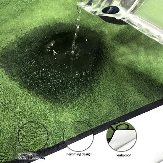 Washable Dog Pee Pad Dog Paw Print Reusable Puppy Pad with Non-Slip Backing Absorbent Leakproof Potty Training Pads for Home Travel