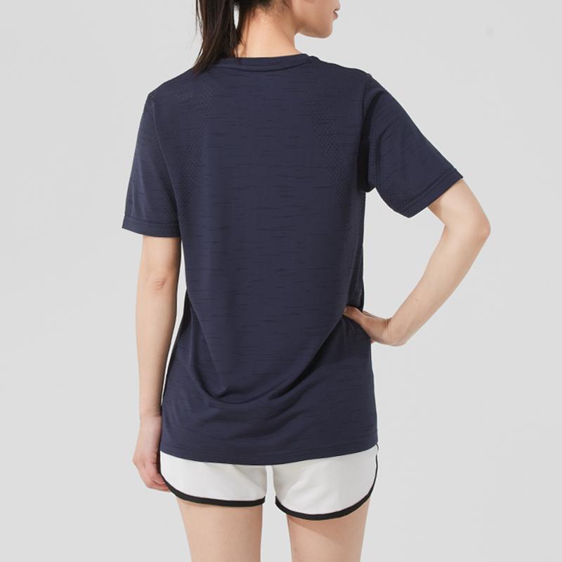 Under Armour Влагоотводящая трикотажная футболка с коротким рукавом и круглым вырезом, унисекс, топы, темно-синий 25500518-013