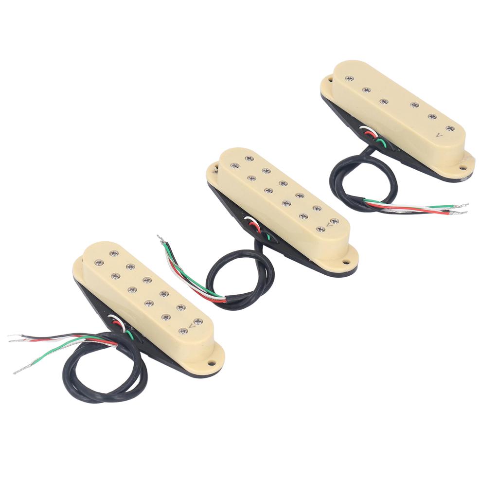 Single Coil Pickup Set 3 Piece Neck Middle Bridge Pickups for Stratocaster Guitar