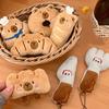 Croissant Capybara Pendant Decoration Plush Bread Key Chain Cute Bag Pendant  Unisex