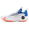 Li Ning WOW 10 ТПУ Нескользящие Износостойкие Низкие Баскетбольные Кроссовки Мужские Белый Синий Красный ABAS083-39