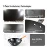 Zhang Xiao Quan 30cm Flat-Bottom Fine Iron Wok with Lid