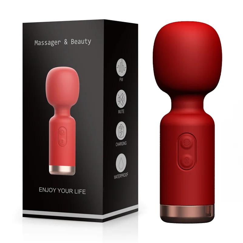 Мини-вибратор со стимулятором клитора для женщин, секс-игрушки, мастурбатор, силиконовый дилдо, эротическая AV-магическая палочка для взрослых 18+