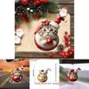 Car Interior Ornament Acrylic Cat Cartoon Style For Christmas Decoration And Holiday Gift