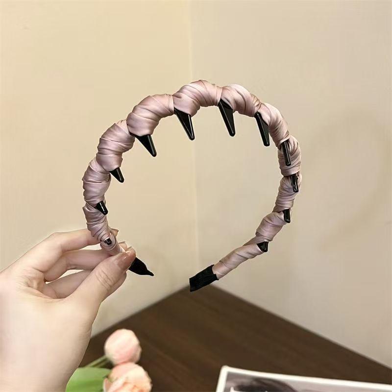 Retro Leopard Print Plush Headband - Non-Slip, Korean Style for Women, Perfect for Autumn and Winter Face Washing