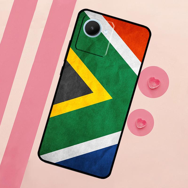 South African Flag Case For Realme C53 C55 C35 C33 C31 C30 C25s C21Y C15 C11 GT Neo 5 3T 2T 9 10 11 Pro Plus