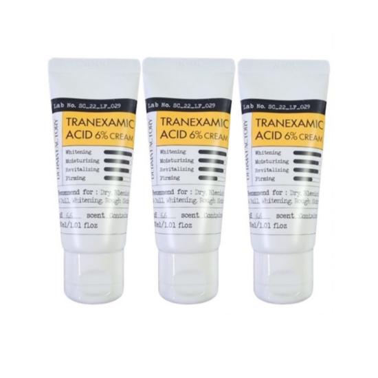 DERMA FACTORY [Сертифицировано как веганский продукт] Крем с транексамовой кислотой 6%