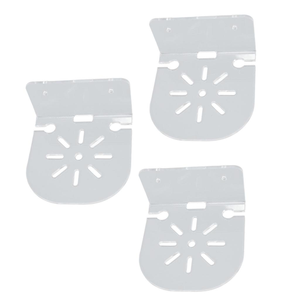 Acrylic Small Floating Shelf Transparent Wall Mounted Holder for Security Camera Speakers Baby Monitoring Device