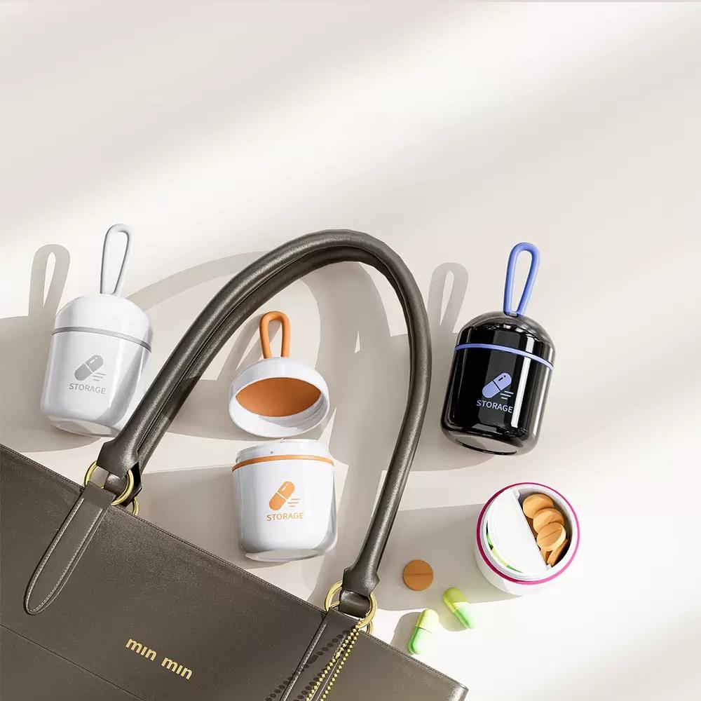 1 шт. Мини-бокс для лекарств - Компактный, Удобный, Водонепроницаемый и Влагостойкий - Домашний бокс для хранения таблеток