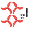2 Pairs Propellers Lightweight 3 Blades RC Drone Propellers for Avata 2 3032S FPV Drone Red