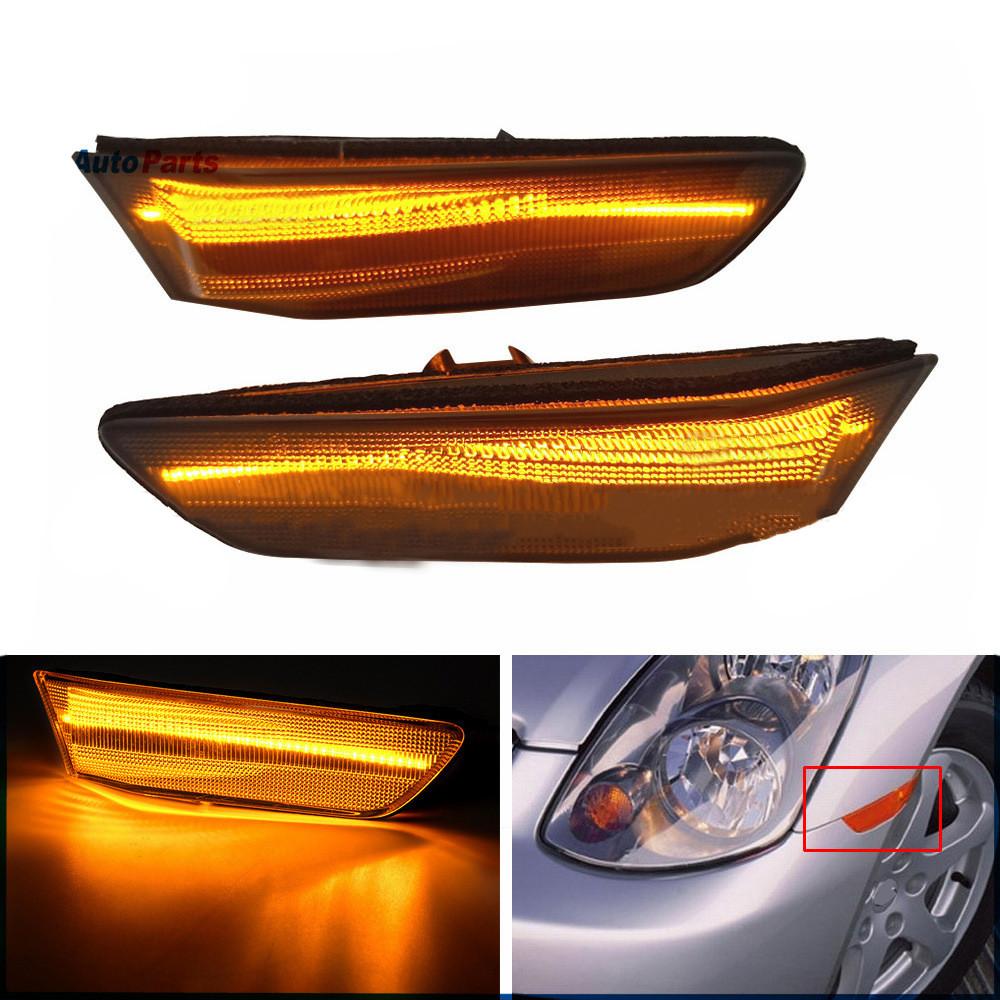 Светодиодные боковые габаритные огни для Infiniti G35 купе 03-07 с последовательным переключением