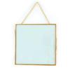 Vintage Glass Frame - Square with Metal Chain - 20 X 20 Cm