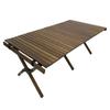 Peace Park Folding Wood Table Large Outdoor 36660231 BROWN
