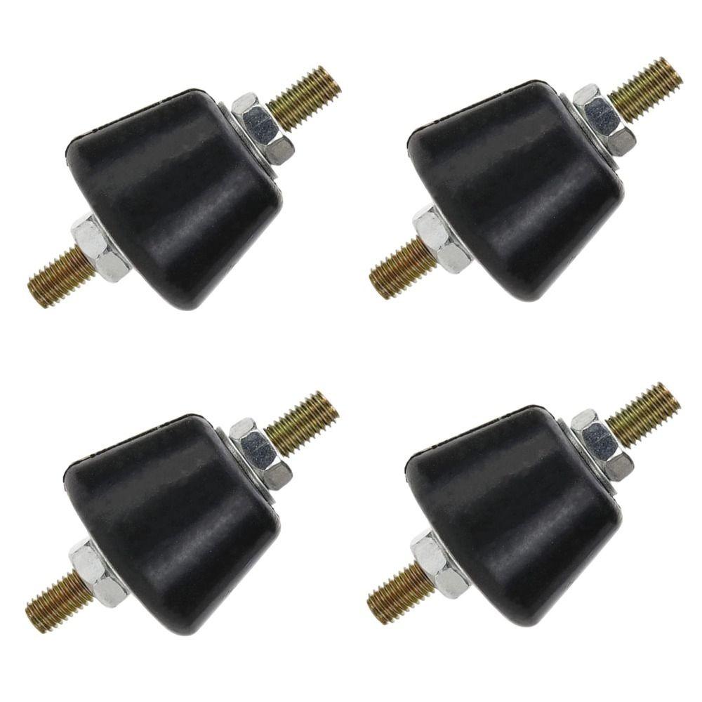 4 Pcs 38 x 38 x 58 mm Rubber Studs Shock Absorber Black Shock Absorbing Isolator Pads  Water Pumps