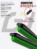 23"+23" Pinch Tab Frameless Wipers, Quiet 11-Layer Rubber Blades for Saab 9-3 Series & Cadillac BLS
