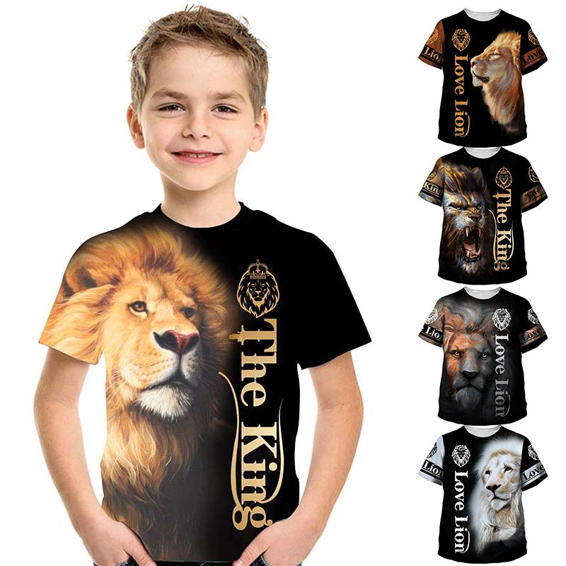 Funny Squirrel Kids 3D T-shirt Print Short Sleeve Summer Tops Tees Футболка для мальчиков и девочек