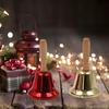 Hand Bell Iron Art Wooden Handle Bell Festival Decoration Hand Held Ringing Bell Christmas Party Service Bell Party Supplies