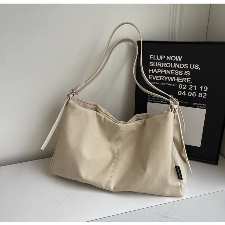 Ielgy Portable Commuter Large Capacity Casual Bag Fashion Tote Bag All-Match Canvas Shoulder Bag