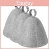 Adults And Kid Grey Felt Sauna Hat Absorbent Dry Hair Cap For Spa Bathroom And