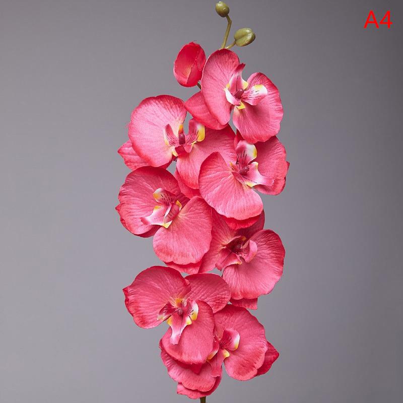 8-головая искусственная бабочка орхидея поддельный 3D фаленопсис имитация цветка настоящие сенсорные растения свадебное украшение для дома рождество