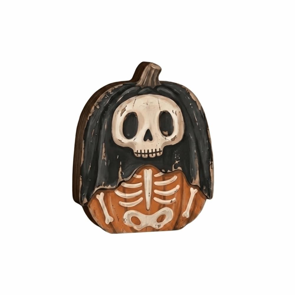 Pastoral Halloween Pumpkin Figurine Cartoon Pumpkin Table Ornament Holiday Gifts