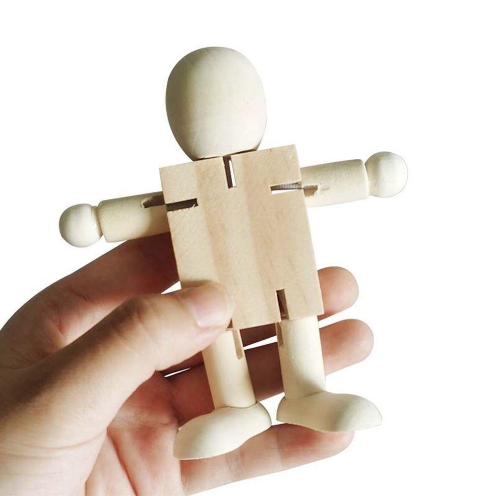 Handicraft Toy Graffiti Puppet Craft Toy Wooden Handicraft Toy  Chidlren Gifts