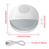 20 Sounds Timed Shutdown Sleep Sound Machine White Noise Machine USB Rechargeable Music Light Sleep Machine