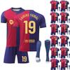 2425Barcelona Jerseys Sports Team Uniform Set Football Training Suit Set