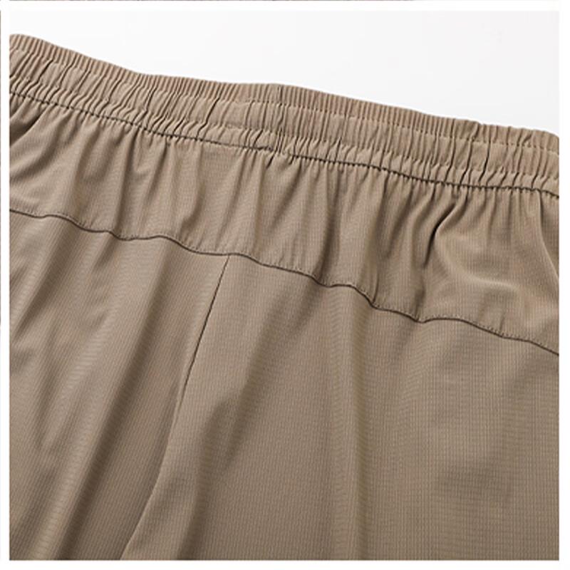 MaoRen Men's Summer Ice Silk Business Casual Loose Straight-Leg Pants