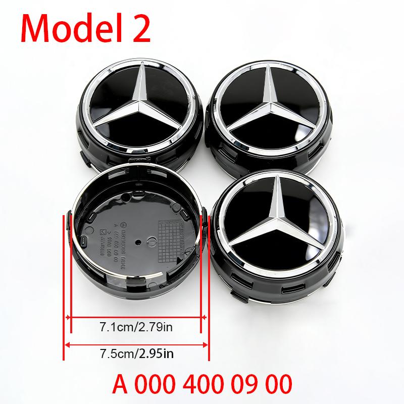 4Pcs 75mm Car Wheel Center Cap Hub Covers Badge For Mercedes Benz AMG B/C/E/S Class C43 C63 E43 E53 E63 GLC GLK CLA Accessories