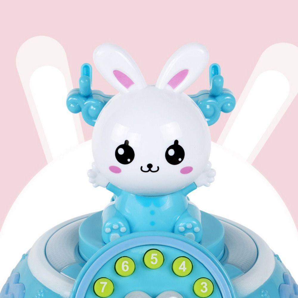 with Music Sound Light Rabbit Telephone Toy Rabbit Simulation Landline Phone Kids Gift