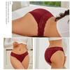 2PCS Seamless Cotton Briefs Women's Flower Lace Panties Sexy Particular Breathable Underwear Female Stretch Erotic Lingerie S-XL