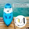 Kayak Float Rope Tow Line with Marker Buoy PVC Stainless Steel Carabiner High Visibility Heavy Duty Drift Sock Harness Nylon