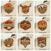 Outdoor Camping Embroidery Patch Iron On Patches For Clothing Thermoadhesive Patches On Clothes DIY Badges Applique On Jacket