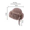 Knitted Hat Women's Autumn Winter Ear Protection Rabbit Plush Wool Hat