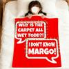 I Don't Know Margo! Christmas Vacation Quote soft warm plush blanket dorm sofa living room pet hogar bedroom gift home Flannel