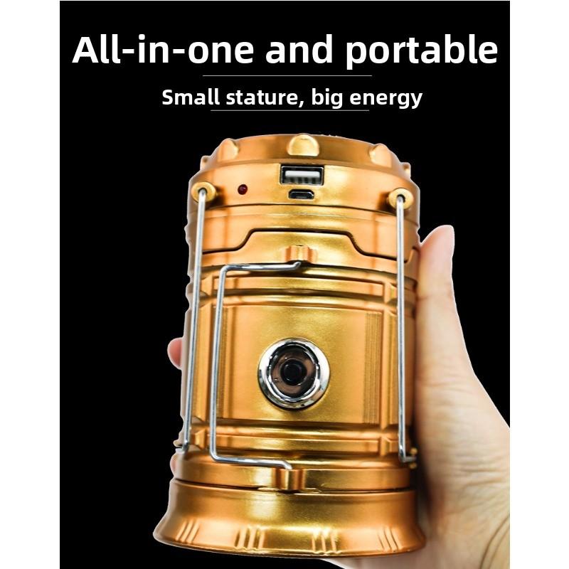 Camping Lights Solar Multifunctional Portable Horse Lights Outdoor Emergency Tent Lights Street Stall Camping Lights