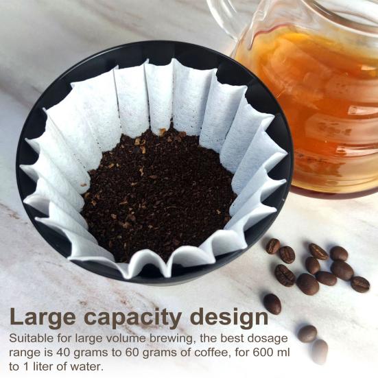 Чашка с фильтром для кофе, большая емкость 600-1000 мл, многоразовая ручная капельница для кофе для дома, кафе, путешествий, универсальная чашка для заваривания кофе