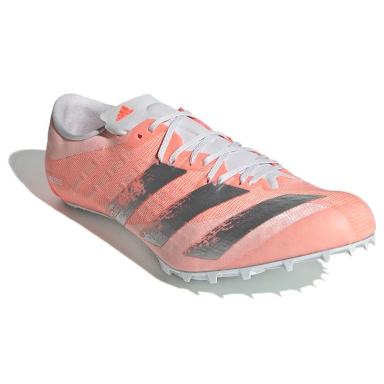 adidas Adizero Prime Sprint Шиповки Низкие Беговые Кроссовки Мужские Розово-Серебристые EE4586
