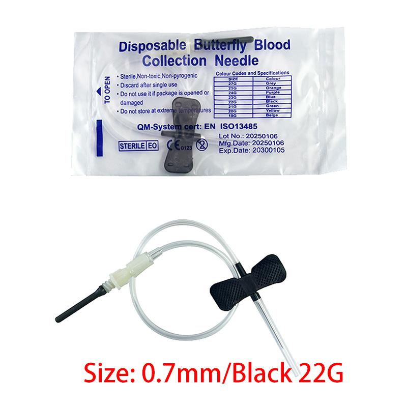 Veterinary Disposable Sterile Double-Bladed Venous Blood Collection Needle for Cats and Dogs, 50-Pack Affordable Packaging