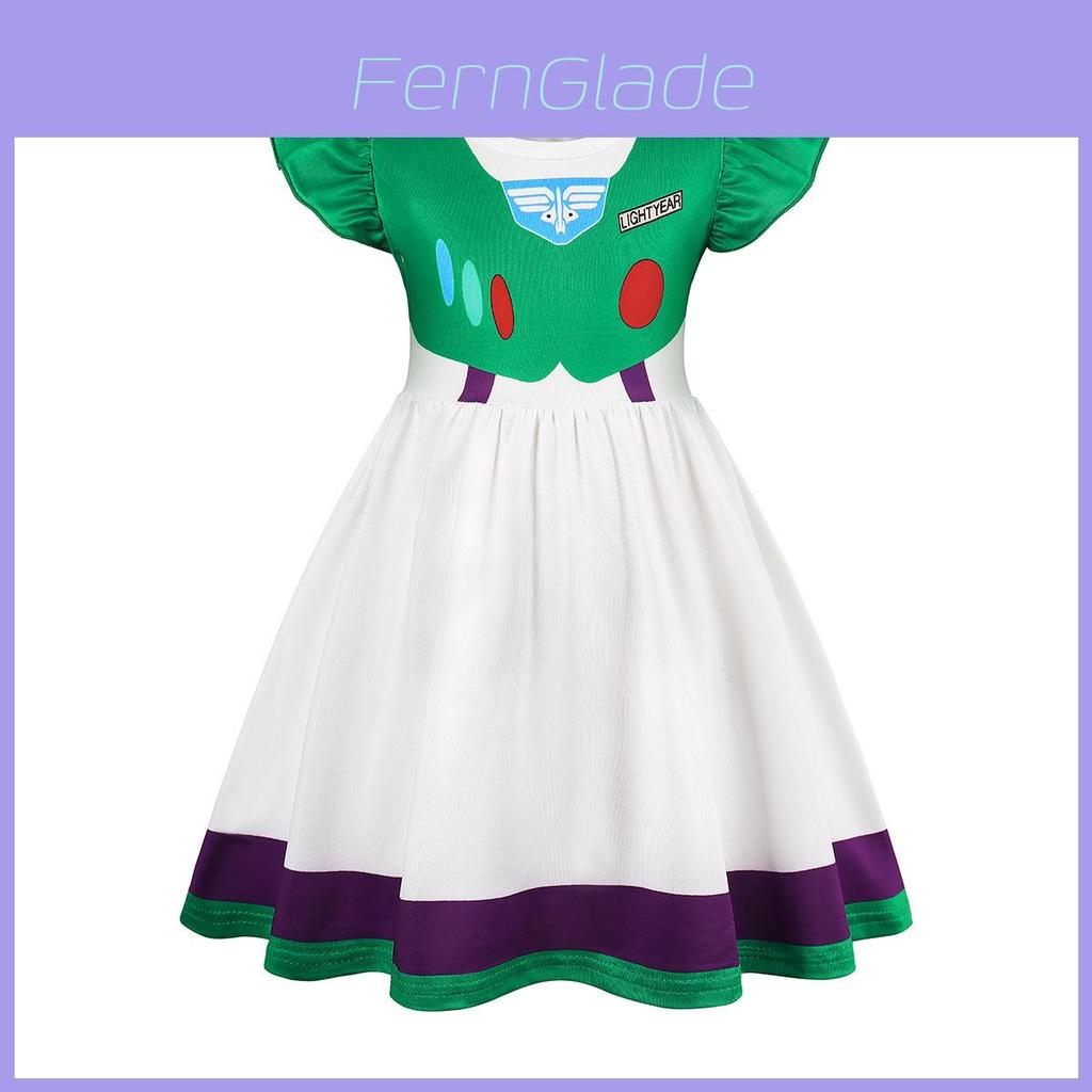 Toy Story Woody And Buzz Lightyear Cosplay Princess Dress For Kids 3-8 Years